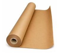 HELGUEFER - Bobina Papel Kraft Rollo | Longitud de 40 M.L., Gramaje de 65g/m² | Acabado Limpio y Neutro, Papel Continuo Ideal para Embalar y Empaquetar | Dimensiones de 100cm Ancho