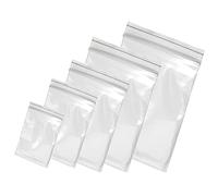 HELGUEFER - Bolsas ZIP 200 x 300 mm Pack 100 Unidades | Polietileno Transparente Galga 200 | Reutilizables con Cierre Reforzado | Bolsas Transparentes para Almacenaje y Organización