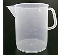 HELGUEFER - Jarra Medidora Plastico Graduada5 L | Jarra Plástico con Escala en relieve Precisa, 18,5cm x 23cm | Libre de BPA, Apta para Microondas y Lavavajillas | Jarra Medidora de Polipropileno (PP)