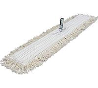 HELGUEFER -Mopa Industrial Abrillantadora Profesional 100 cm | 90% Algodón + 10% Fibras Sintéticas | Bastidor Plegable para Suelos Amplios | Ideal para Mármol, Terrazo y Parquet