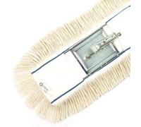 HELGUEFER -Mopa Industrial Abrillantadora Profesional 60 cm | 90% Algodón + 10% Fibras Sintéticas | Bastidor Plegable para Suelos Amplios | Ideal para Mármol, Terrazo y Parquet