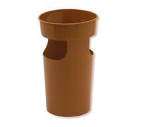 HELGUEFER - Paraguero Plastico Marrón | Paragüero Redondo, Resistente, Elegante y Neutro | para Entrada, Hogar, Oficina o Negocio | Medidas 280 mm Diámetro x 4600 mm Altura