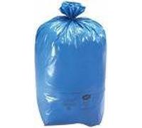 HELGUEFER - Saco Grande 65x105 cm Azul, Pack 10 Unidades | Sacos Polietileno, Amplios, Resistentes, Galga 300 | Ideal para Escombros, Jardín, Obra y Almacenamiento de Gran Volumen