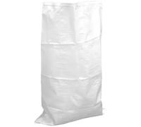 HELGUEFER - Saco Rafia Blanca Pack 100 Unid. 55x95cm | Sacos para Escombros Reutilizables y Sin Cierre | Resistentes para Obra, Jardín y Almacenaje | Capacidad hasta 50 kg