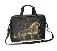 Helhappy Bolsa de hombro para ordenador portátil de 15.7 pulgadas, imagen de constelaciones Leo, impermeable, para negocios, oficina, trabajo, para hombres y mujeres