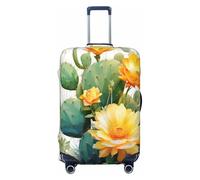 Helhappy Funda de equipaje de viaje, protector de maleta, diseño de flores de cactus, lavable, elastano, elástica, para equipaje de 45,7 a 81,3 cm, Rosa (Cactus Flower), XL