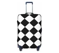 Helhappy Funda para equipaje de viaje, protector de maleta, romántico, rojo y rosa, con estampado sexy, lavable, elastano, elástico, para equipaje, 45,7 a 81,3 cm, Diamante abstracto a cuadros, XL