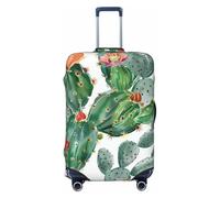 Helhappy Funda para equipaje de viaje, protector de maleta, romántico, rojo y rosa, con estampado sexy, lavable, elastano, elástico, para equipaje, 45,7 a 81,3 cm, Planta de cactus tropical, L