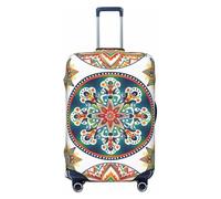 Helhappy Funda para equipaje de viaje, protector de maleta, romántico, rojo y rosa, con estampado sexy, lavable, elastano, elástico, para equipaje, 45,7 a 81,3 cm, Mandala bohemio, M