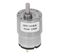 Helical Gear Motor 24V | Auto Locking Brass Coil High Torsion | DC Geared Motor for Robotics/Automation/Industrial | Low Noise & Electricity Consumption (22RPM)