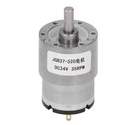 Helical Gear Motor 24V | Auto Locking Brass Coil High Torsion | DC Geared Motor for Robotics/Automation/Industrial | Low Noise & Electricity Consumption (35RPM)