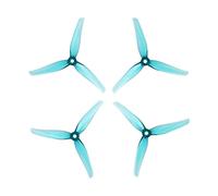 hélice 20 piezas/10 pares compatibles con IFlight Nazgul F5 5 pulgadas 3 palas/hélice de tres palas con orificio de montaje de 5 mm Compatible con parte de Dron FPV Reemplazar pieza(Crystal blue)
