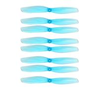 Hélice de 2 palas 65mmS, 65mm, orificio 1mm/1,5mm, PC for 0805-1105 RC Dron carreras con visión en primera persona, 8 pares(Blue 1.0MM Hole)