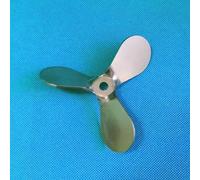 Hélice de acero inoxidable 304 for equipos de laboratorio, de 4 a 12 cm de diámetro, con tres palas.(5cm 30degree angle)