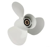 Hélice de aluminio para barco de 11 1/8 x 13 para Yamaha-25-60HP fueraborda de 3 cuchillas 663-45945-02-EL proporciona un control superior y una navegación suave