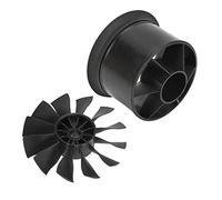 Hélice de Avión RC, Ventilador con Conductos Plástico Negro Ventilador con Conductos RC Aviones RC Ventilador con Conductos de 50 Mm Ventilador con Conductos de Hélice de 12