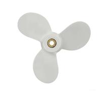 Hélice de barco fuera de borda 7.5 pulgadas de diámetro 7 pulgadas paso 3 cuchillas rotación derecha 9 dientes para Parsun Makara 4 a 6HP