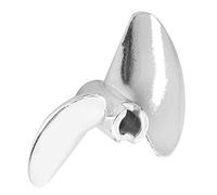 Hélice de Barco RC, Aluminio Ligero y Resistente, 35 mm, 2 Palas, Alto Empuje, Interior 0.2in, Plata, Accesorios para Modelos de Navegación, for Modelos de Barco, DIY, Decoración y Colección