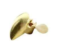 Hélice de Palas, Pala de hélice, hélice de Cobre for Barco RC, D30/32/35/38/44/48/50/52 mm, hélice Positiva de 2 Palas, Eje de 3,18 mm/4 mm/4,76 mm, hélice fueraborda.(D35mm For 4mm)