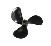 Hélice de plástico de 3 cuchillas para mano izquierda para el modelo, se envía en 5 tamaños W/M3 y eje de 3 mm (D28 x 4 x 8 mm)
