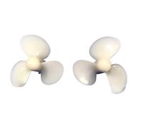 Hélice De Plástico De 30mm con Núcleo De Latón For Modelos De Barcos De Guerra RC. Par De 3 Palas En Sentido Horario Y Antihorario, Compatible con Eje M3.