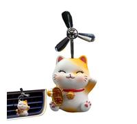 Hélice de ventilación Cat,Ambientadores de coche de gato de dibujos animados | Ornamento de aromaterapia de perfume de coche difusor de de clips de ambientador de ventilador de salida de aire
