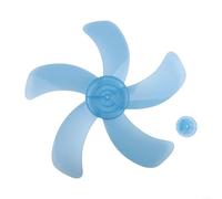 Hélice de ventilador de plástico de cinco aspas para ventiladores de mesa de pedestal o pared de 16 pulgadas para cubo de radio de 20 cm con cubierta de tuerca