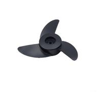 Hélice eléctrica de motor de arrastre para Hangkai 12 V 45/55/65 libras y 160 A, piezas de motor fueraborda de acero al carbono de 3 cuchillas con pin y tuerca, negro (B)