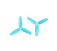 Hélice Flash de 3 Palas 4052, 2CW+2CCW (2 Pares), Paso de 5,2", 3,12 g, for Drones de Carreras FPV.(2Pairs Blue)