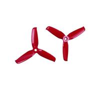 Hélice Flash de 3 Palas 4052, 2CW+2CCW (2 Pares), Paso de 5,2", 3,12 g, for Drones de Carreras FPV.(2Pairs Red)