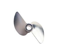 Hélice for Barco Modelo RC, Aluminio CNC, 2 Palas, diámetro de 38-48 mm, Orificio for Eje de 4 mm/4,76 mm, Paso 1,9, zurdo, Color Plateado(45mm-4.76mm)