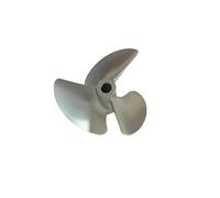 Hélice for Barco RC, 46-48 mm, 3 Palas de Aluminio mecanizado CNC, for Barcos de Carreras, Paso 1,4(Forward Diameter 48mm)