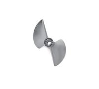 Hélice for Barco RC, Aluminio CNC, 2 Palas, Rosca M4, Paso de 1,4 mm, for Zurdos, Color Plateado