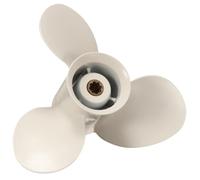 Hélice fueraborda marina de aluminio 9,9-15HP 63V-45945-10-EL 9-1/4 X 9 8 dientes estriados 3 Compatible con motores fueraborda 9,9-15HP