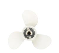 Hélice fueraborda para marino 9 7/8 X 13 para 20-30HP 664-45949-02-EL Aluminio blanco 3 10 dientes estriados Compatible con piezas de motocicletas automotrices para número de pieza 664-45949-02-EL