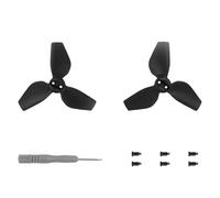 Hélice ligera compatible con cámara de vuelo de mano Neo 2016S compatible con accesorios para drones, paletas y ventiladores (1 par negro)