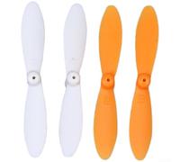 Hélice para DJI para mini 2 SE para mini 4K, protector de correa de silicona suave con base elevada, color naranja y blanco, 4 piezas (A)