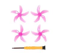 Hélice plegable de 5 palas compatible con DJI NEO Drone, coloridas palas circulares multicolor, accesorios for drones.(Pink Two pair)