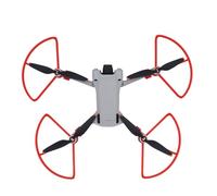 Hélice protectora de hoja adecuada para DJI Mini 3 Pro, anillo protector de hélice para Mini 3 Pro, accesorios anticolisión y antiprotección (rojo)
