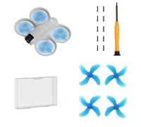 Hélices coloridas de cuatro cuchillas para dron DJI NEO, tecnología silenciosa de reducción de ruido, alas de repuesto con destornillador y juego de tornillos