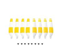 Hélices de 8 piezas para DJI Mini 3 Pro Drone 6030F Accesorios de apoyo menos baja reducción de ruido hélice de liberación rápida (amarillo y blanco 8)
