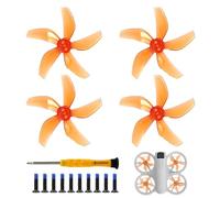 Hélices de Repuesto para dji Neo,Hélices Silenciosas y Ligeras,Montaje Rápido,Hélices Coloridas,Robusto Accesorios,con Destornillador+Tornillos(Naranja para 2 Pares)