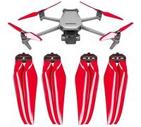 Hélices Master Airscrew Stealth para DJI Mavic 3 & Mavic 3 Pro/Cine/Enterprise/Classic/3T/3M - Rojo, 4 piezas