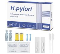 Helicobacter Pylori (H. Pylori) Kit de prueba en el hogar, rápido y preciso, 2 pruebas incluidas, autoprueba en casa, resultados en 10-15 minutos, no requiere visita al laboratorio, modelo #11