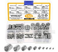Helicoil - Juego de 150 piezas de reparación de roscas de acero inoxidable 304 M3 M4 M5 M6 M8 Heli-coil tipo Free hilo de rosca (juego A-150 unidades)