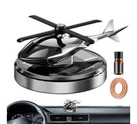 Helicopter Solar Air Freshener, Dashboard Aromatherapy Diffuser, 4.17x3.35x2.28 Inches Lightweight & Rotating Chopper, Vehicle Perfume Ornament for Automobile, Sedan, and Truck