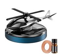 Helicopter Solar Car Air Freshener, Rotating Dashboard Aromatherapy Diffuser, Solar-Powered Helicopter Perfume Ornament for Car RV Truck, Decorative Vent Accessory for Travel