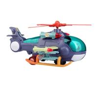 Helicopter Toy, Cartoon Musical Aircraft, Light-Up Glider Toy with 8 Inches, Compact Flying Vehicle, Indoor Use for Kids, Boys Girls, Fun Games, Birthday Gift and Playtime
