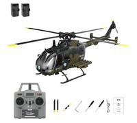 Helicóptero a control remoto sin barra sin barra C180 de un solo rotor con despegue/aterrizaje de una tecla, 2.4G 6CH 6 ejes Gyro Helicóptero RC sin escobillas con retención de altitud barométrica +