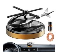 Helicóptero CarFreshener - Tablero solar de 10 x 8 x 6 cm, difusor de perfume de aleación, fragancia de coche de larga duración con energía solar | Difusor para coche, RV, SUV, dormitorio, informe de